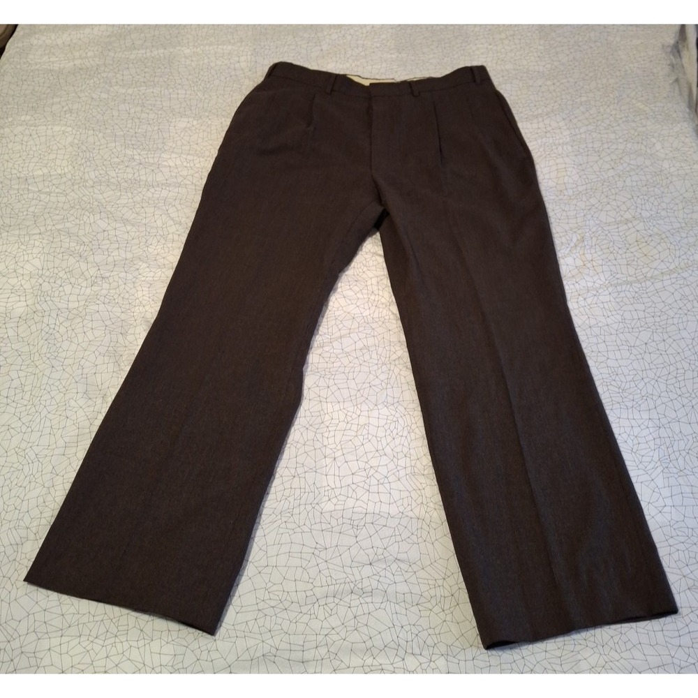 Vintage Mens Wool Dress Pants Made In USA Deansgate 36x28 Relaxed Fit Boot